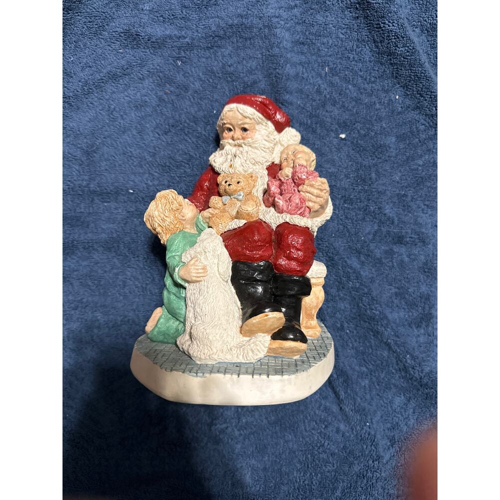 1987 Legend of Santa Claus by‎ United Design-ON SANTA'S KNEE-Limited Ed. RETIRED